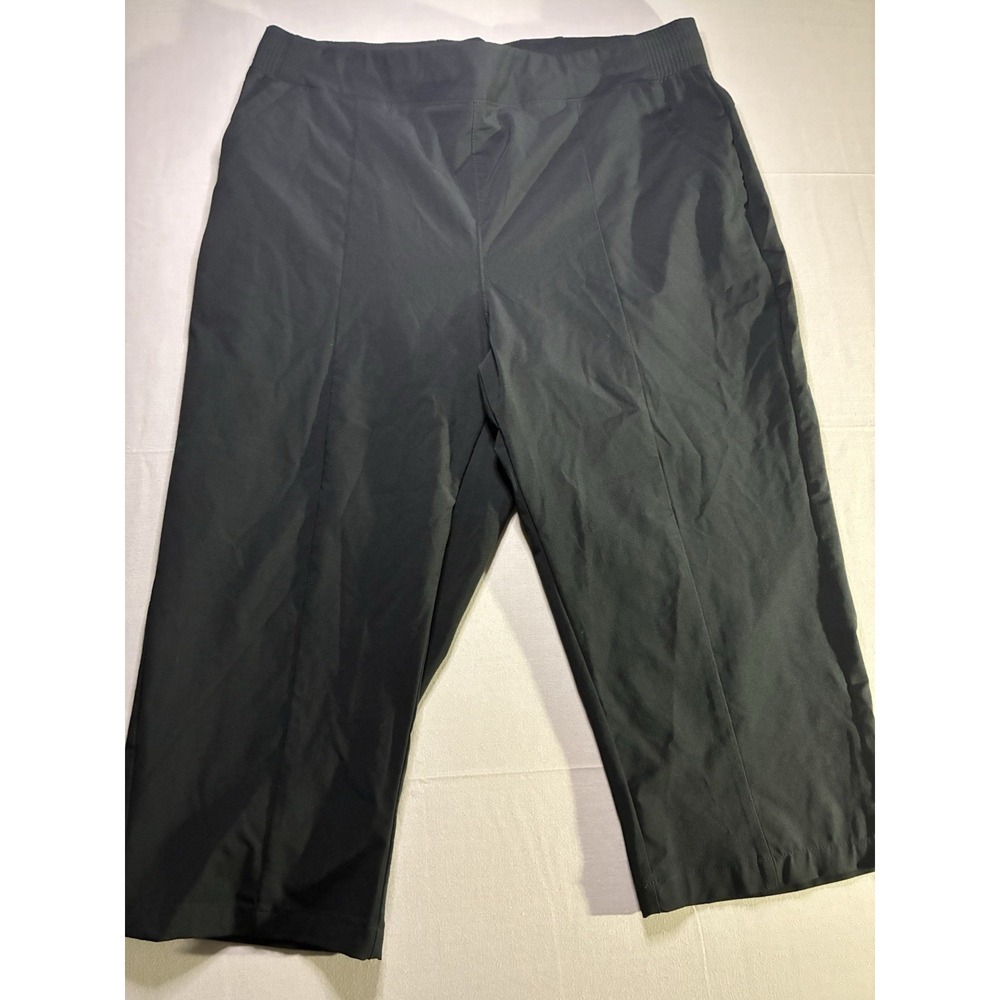 Columbia PFG Womens Size L Black Performance Fishing Gear Capri Pants Crop